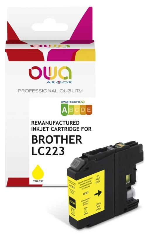 Cartouche jet d’encre OWA K20620OW Compatible LC223 Jaune