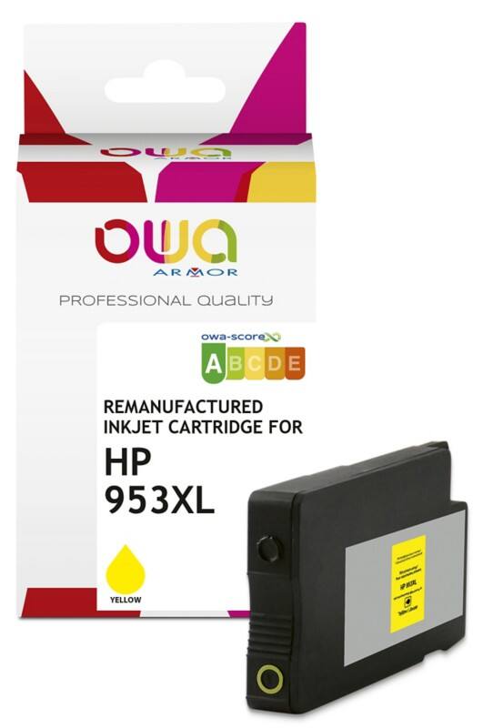 Cartouche jet d’encre OWA K20660OW Compatible HP 953XL Jaune