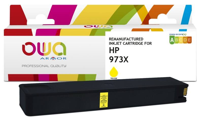 Cartouche jet d’encre OWA K20712OW Compatible HP 973X Jaune
