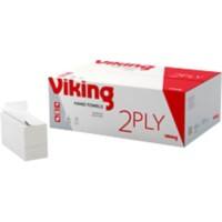 Essuie-mains Viking Standard Pliage en Z Blanc 2 épaisseurs 1185071 25 Unités de 150 Feuilles