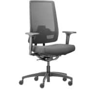 Siège de bureau Dauphin ID 7056_SLP Indeed Mécanisme synchrone Accoudoirs 2D Noir 150 kg 720 x 720 mm