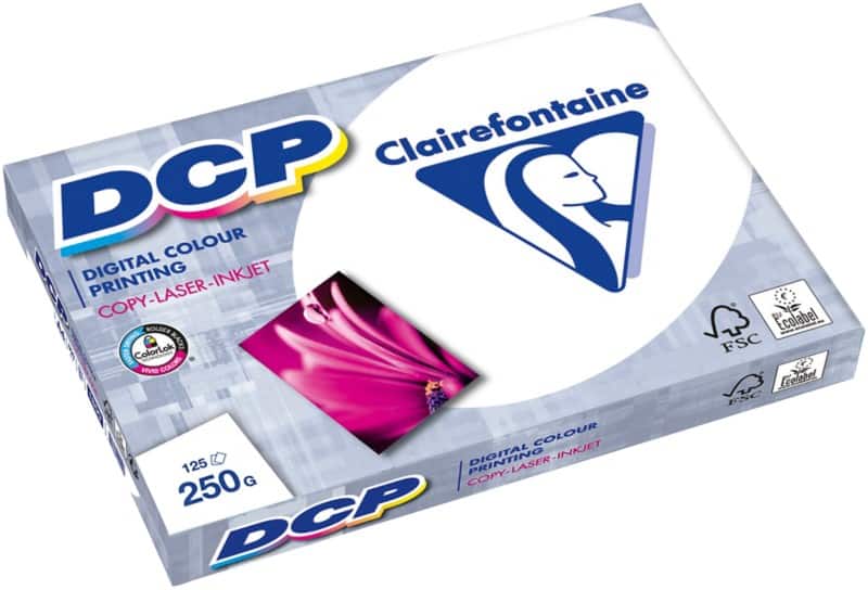 Papier imprimante DCP A3 Clairefontaine Blanc 250 g/m² Lisse 125 Feuilles