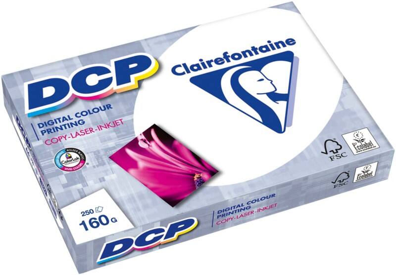Papier imprimante DCP A3 Clairefontaine Blanc 160 g/m² Lisse 250 Feuilles