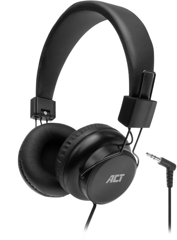 Casque audio ACT AC9300 Avec fil Sur tête 3,5 mm Jack Non Stéréo Noir