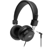 Casque audio ACT AC9300 Avec fil Sur tête 3,5 mm Jack Non Stéréo Noir