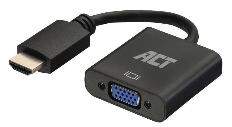 Adaptateur HDMI vers VGA ACT AC7535 Noir 15 cm