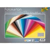 Papier couleur Folia Assortiment 300 g/m² 50 Feuilles