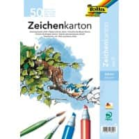 Papier à dessin Folia Blanc A4 200 g/m² 8600 50 feuilles