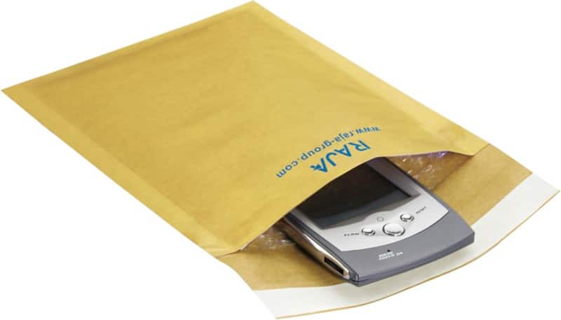 Pochette d’envoi à bulles RAJA Brun Sans Fenêtre 260 mm (H) Fermeture à rabat 75 g/m² Recyclé 100 Unités