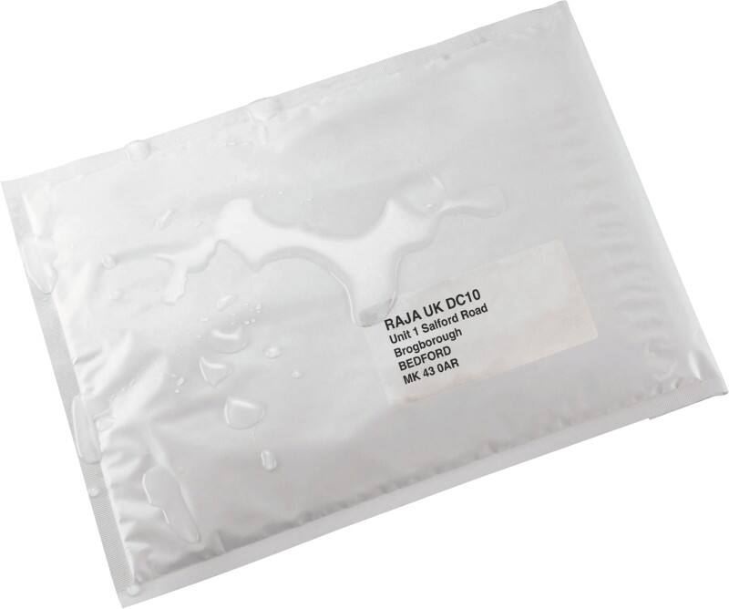 Pochette d’envoi à bulles RAJA Blanc Sans Fenêtre 205 mm (H) Autocollante 75 g/m²  100 Unités 