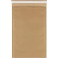 RAJA Pochette d’envoi à bulles Papier Kraft Brun Sans Fenêtre 381 (l) x 245 (H) mm Fermeture à rabat 110 g/m² 100 Unités