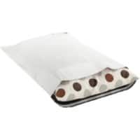Pochette de sécurité RAJA PE (Polyéthylène) Sans Fenêtre 800 (l) x 620 (H) mm Fermeture à rabat Blanc 100 Unités
