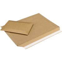 RAJA Rigipack Pochette de sécurité Carton 230 (l) x 330 (H) mm Brun 100 Unités