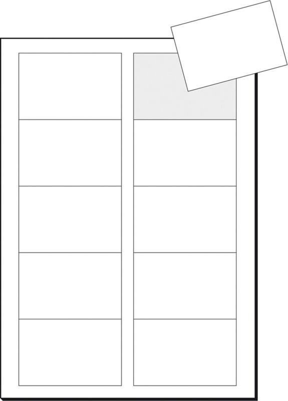 Cartes de visite Sigel 225 g/m² Blanc éclatant 120 Unités