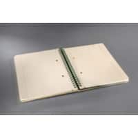 Sigel Conceptum Carnet à spirales édition Nature A5+ Reliure latérale Couverture plastique Perforée 160 pages Marron clair, beige 