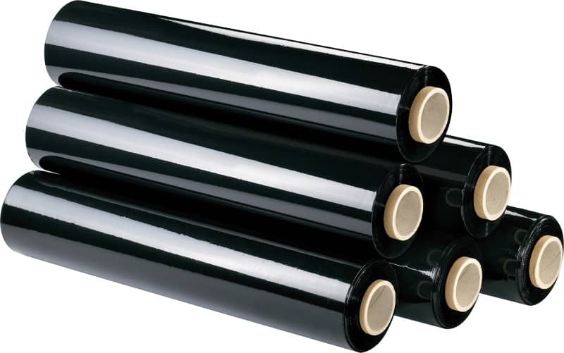 Film étirable RAJA 500 mm (l) x 300 m (L) 23 microns Noir