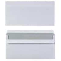 Enveloppes Viking Sans fenêtre DL Autocollante Blanc 75 g/m2 220 (l) x 110 (h) mm 100 Unités