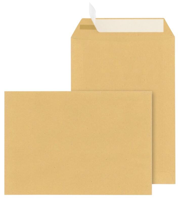 Enveloppes Viking Sans fenêtre C5 Bande adhésive Brun 90 g/m2 229 (l) x 162 (h) mm 500 Unités