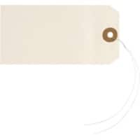 RAJA Étiquettes américaines Carton, Métal Beige 3,8 x 8 cm 1000 Unités