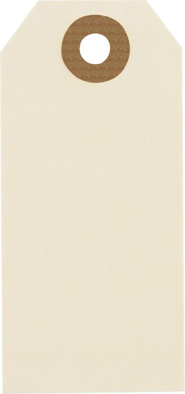 RAJA Étiquettes américaines Carton Beige 5,1 x 10 cm 1000 Unités