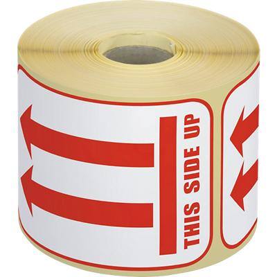 Étiquettes d'avertissement RAJA M-Cote Blanc, rouge 7,4 x 10,5 cm
