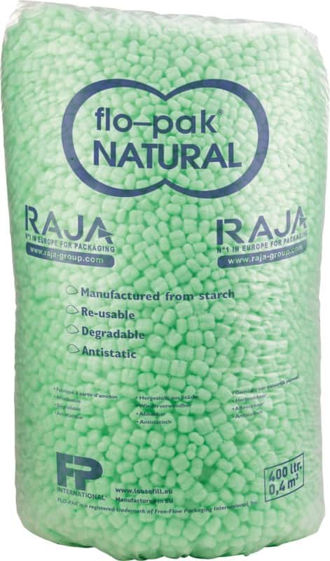 Particules de calage RAJA Amidon de maïs 400 l Vert