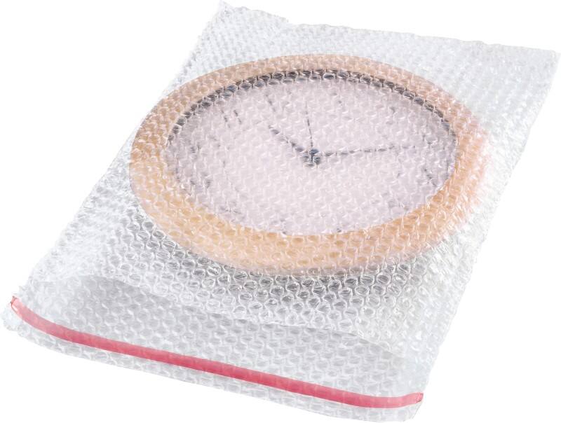 RAJA Pochette d’envoi à bulles PEBD (Polyéthylène à basse densité) Transparent 400 mm (H) Bande adhésive 80 microns 200 Unités