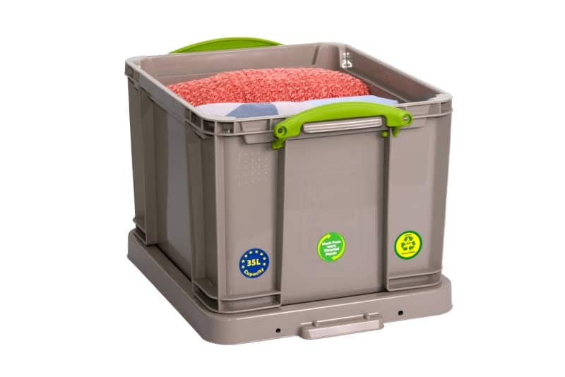 Boîte de rangement Really Useful Box Plastique 35 L Gris 39 x 48 x 31 cm