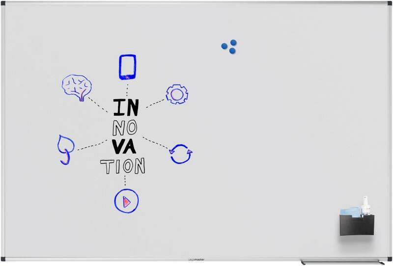 Tableau blanc magnétique Legamaster UNITE Montage mural Magnétique Simple face 150 (L) x 100 (H) cm