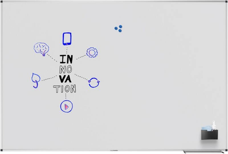 Tableau blanc magnétique Legamaster UNITE Montage mural Magnétique Simple face 180 (L) x 120 (H) cm