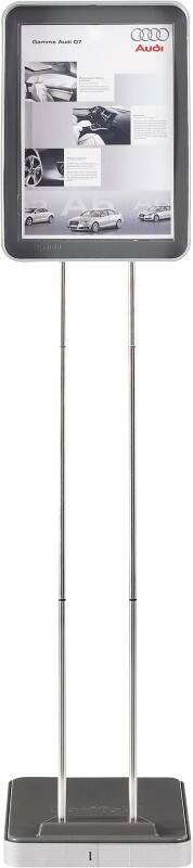 Présentoir sur pied Djois A4 Gris