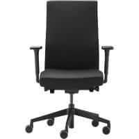 Chaise de bureau Trendoffice Trend Office Strike Mécanisme synchrone Accoudoirs 2D Assise réglable en hauteur Tissu Noir 420 mm - 530 mm 125 kg SC 9248 NL6