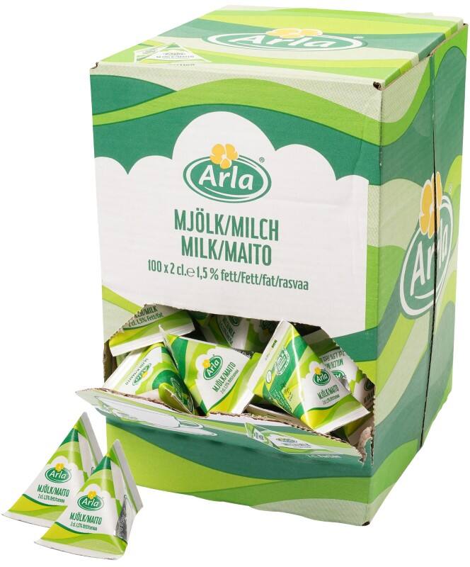 Lait pour café Arla 1.5 % 100 Unités