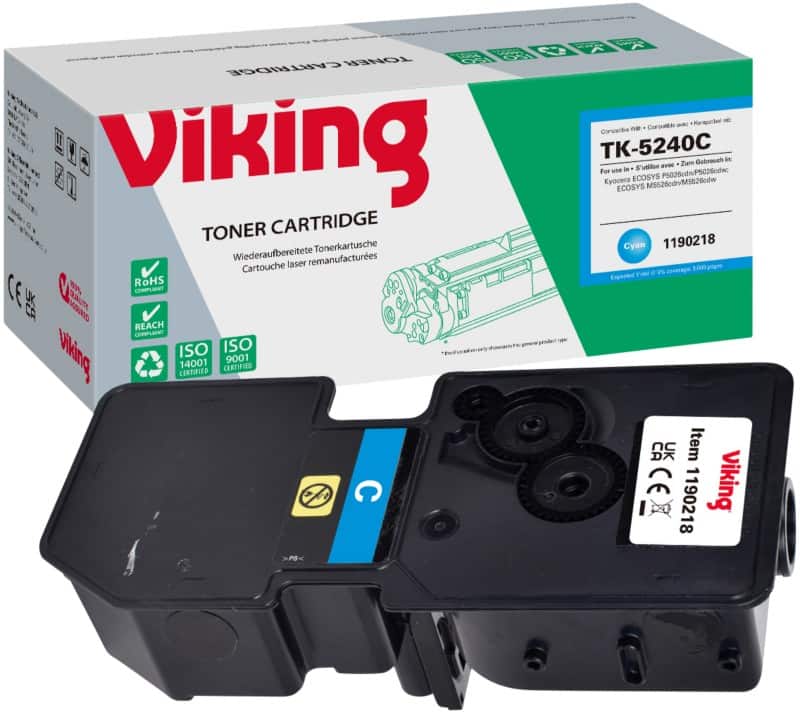 Toner Viking Compatible Kyocera Cyan Unit