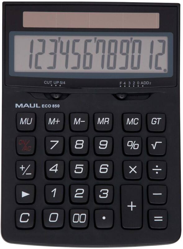 Calculatrice de bureau Maul MAULeco 850 12 chiffres Noir Solare 7268890