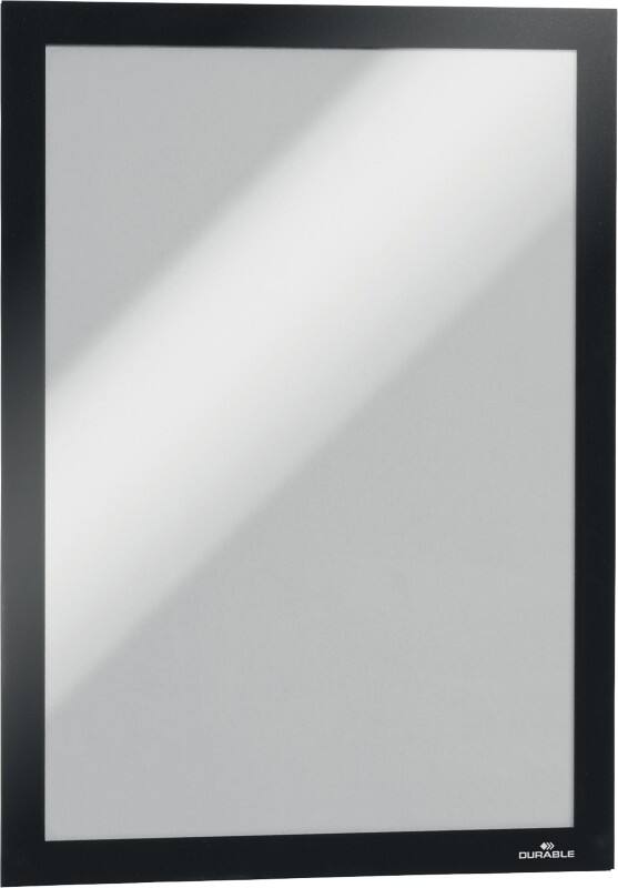 Cadre d'affichage DURABLE Duraframe A4 Adhésif Noir Adhésif PVC (Polychlorure de vinyle) 488201 23,6 (L) x 0,3 (P) x 32,3 (H) cm 10 Unités