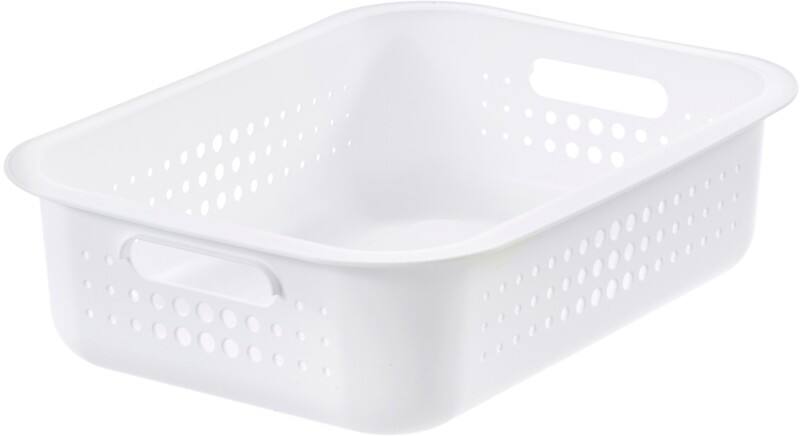 Panier SmartStore Plastique 10 L Blanc 28 x 37 x 10 cm