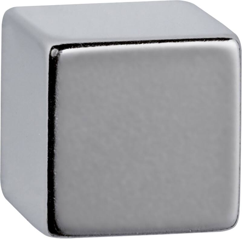 Aimants forme cube MAUL Argenté clair 0,5 x 0,5 cm 10 unités