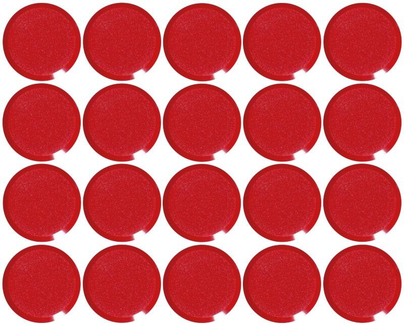 Aimants pour tableau blanc Maul MAULPro Rond Rouge 0.3 kg Capacité de charge 20 mm 20 Unités