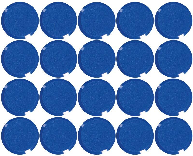 Aimants pour tableau blanc Maul MAULPro Rond Bleu 0.3 kg Capacité de charge 20 mm 20 Unités