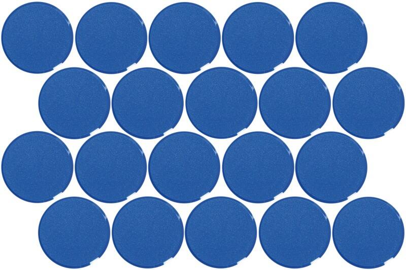 Aimants pour tableau blanc Maul MAULPro Bleu 2 kg Capacité de charge 33 mm 20 Unités