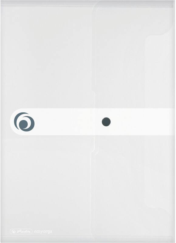 Dossier herlitz easy orga to go docfoldPP 11206653 Bouton-pression Portrait Polypropylène Transparent 23,9 (l) x 32,9 (p) x 0,6 (h) cm
