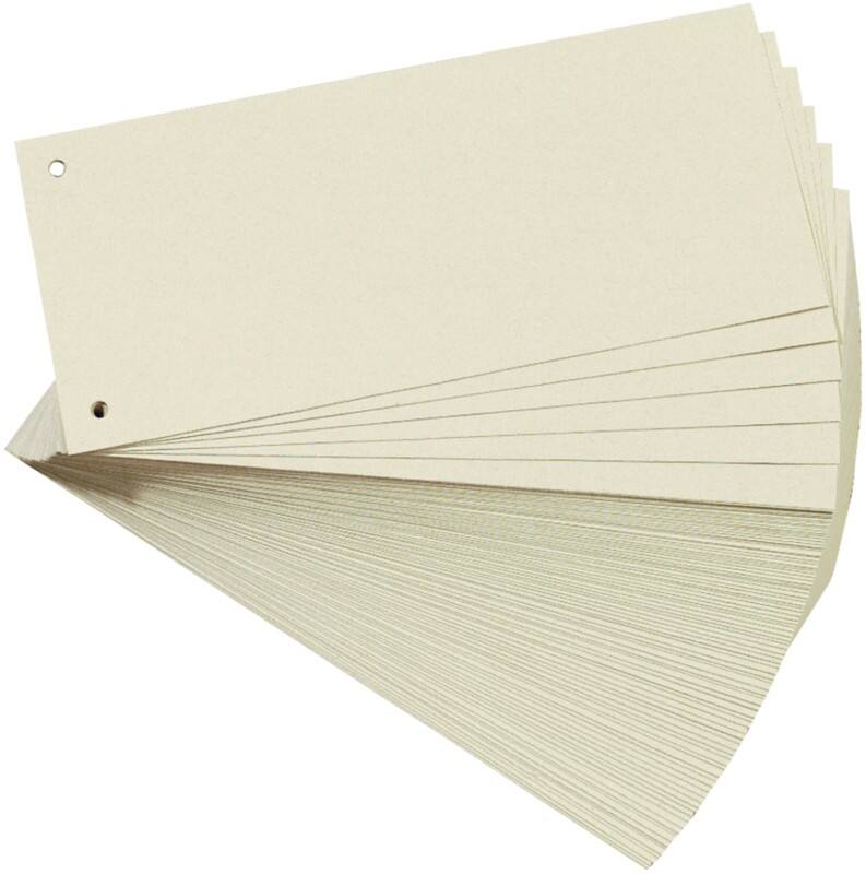 Bandes intercalaires herlitz A4+ Chamois Carton Rectangulaire 2 Perforations 300002791 100 Unités