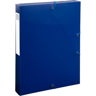 Boîte de classement Exacompta BEE BLUE 59142E PP (Polypropylène) Recyclé Bleu marine 25 (l) x 4 (p) x 33 (h) cm