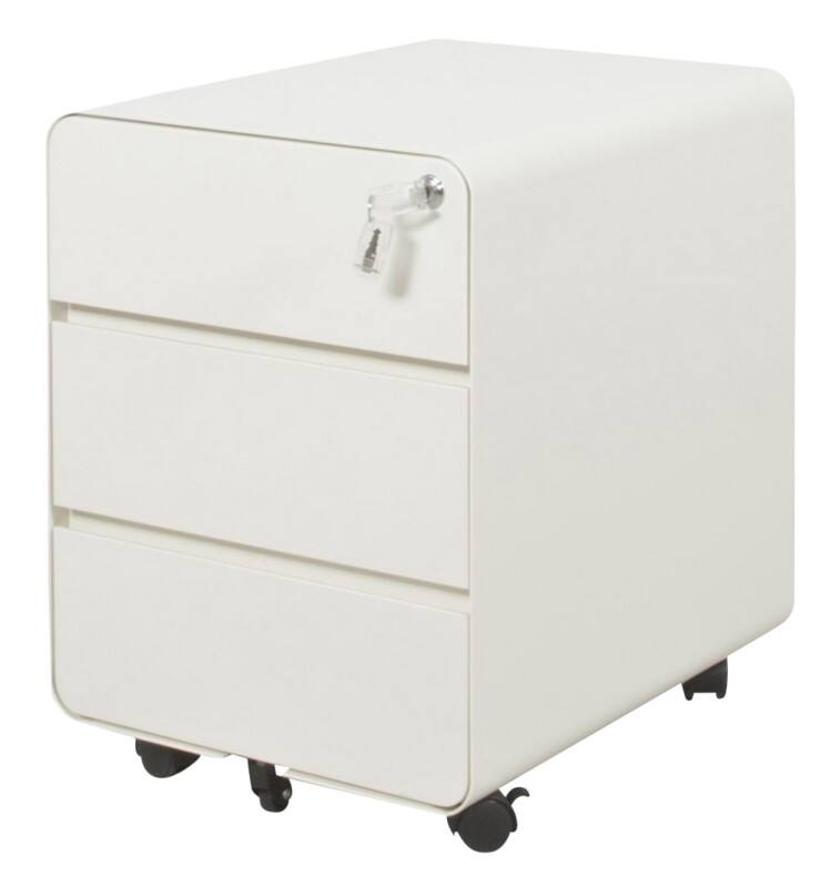 Caisson Schaffenburg Basic Rond 3 Tiroirs Verrouillable 400 x 500 x 535 mm