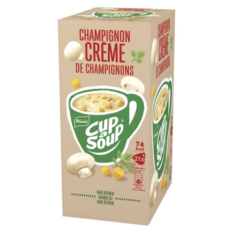 Soupe instantanée Cup-a-Soup Crème champignons 21 Unités de 175 ml