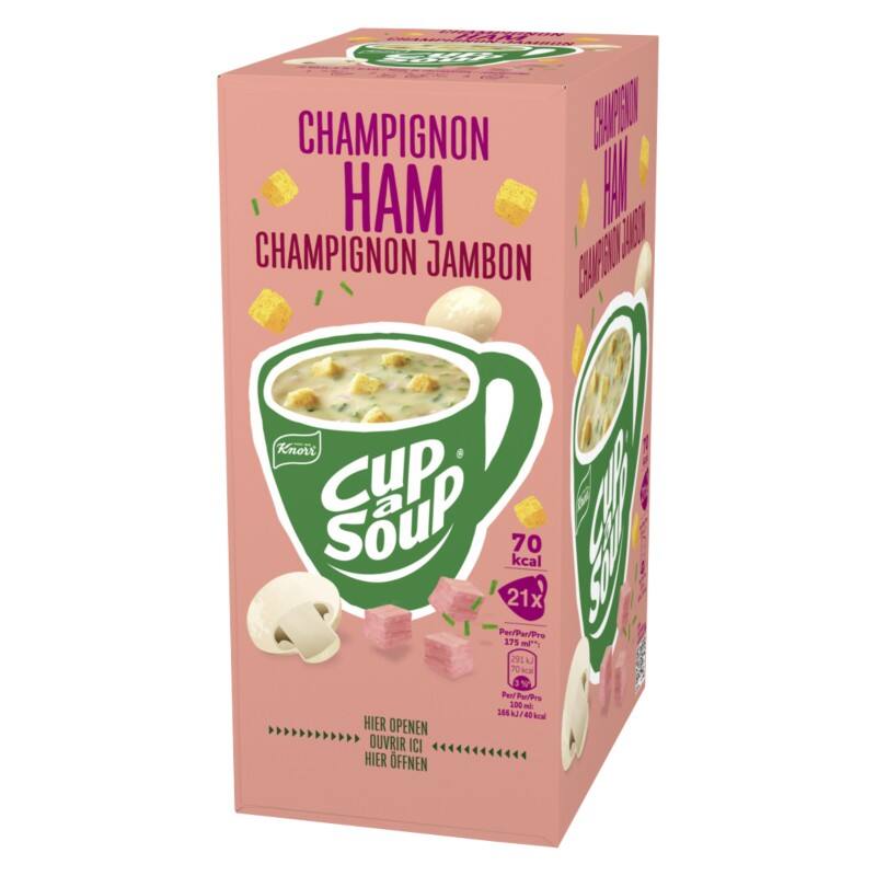 Soupe instantanée Cup-a-Soup Champignon Jambon 21 Unités de 175 ml