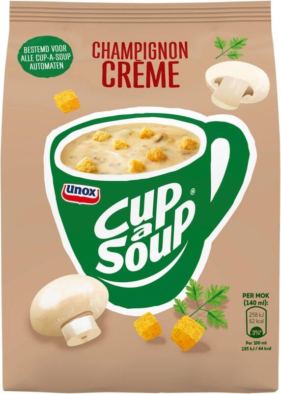 Soupe instantanée Cup-a-Soup Crème de champignons  40 Unités de 140 ml