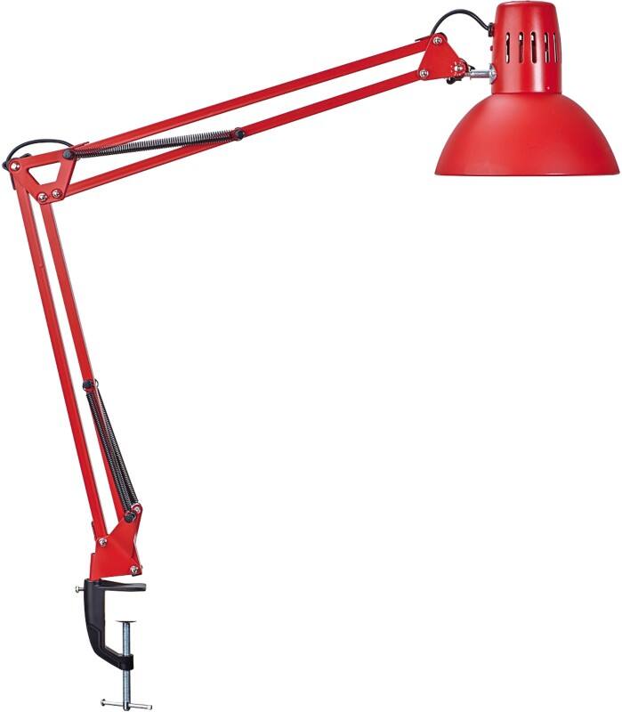 Lampe de bureau Maul MAULstudy Fixation pince Ampoule non incluse Rouge 170 x 595 x 440 mm