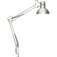 Lampe de bureau Maul MAULstudy Fixation pince LED E27 ampoule non incluse Argenté Principale 170 x 595 x 440 mm